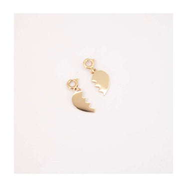 Charm corazón dividido oro - Labeille Jewelry