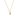 Initial necklace with zircons in gold
