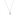 Initial necklace with zirconia in silver