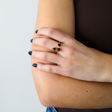 Anillo Trinity Ónix