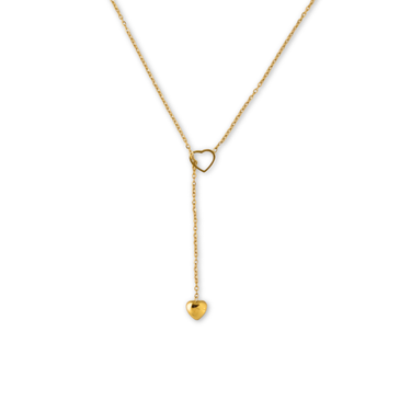 Colar Heart Lariat