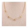 Collar imperdibles en oro - Labeille Jewelry