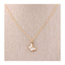 Collar mariposa blanca dorado - Labeille Jewelry